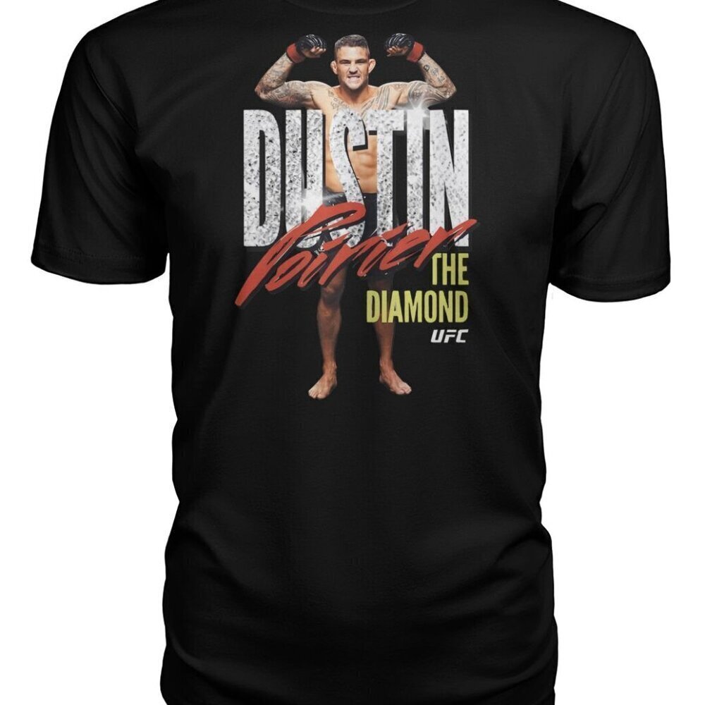 Dustin Poirier T-Shirt The Diamond MMA Fighter Sports Fan Graphic Retro .